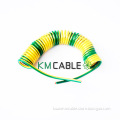 green-yellow wire spring cable earth wire